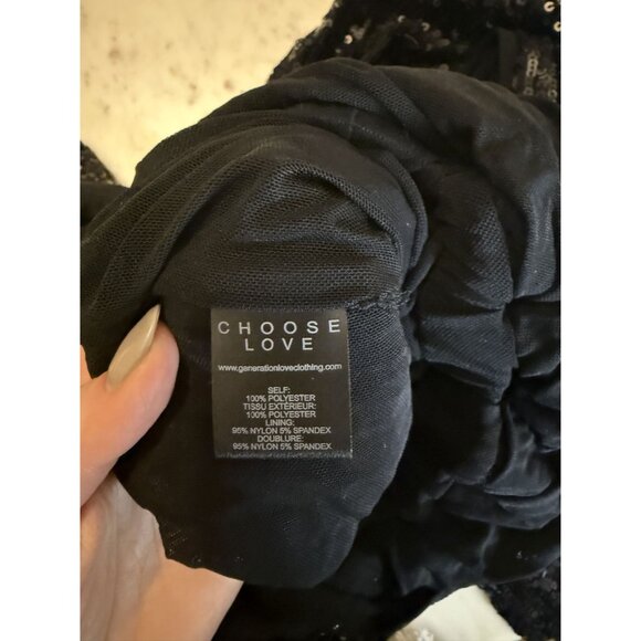 NWT Generation Love Meadow Black Sequin Jumpsuit Sz M $395 [jb] - Picture 6 of 13